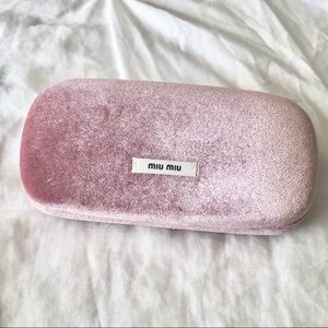 UNUSED MIU MIU velvet sunglass hard case